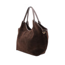 Borsa a spalla scamosciata da donna