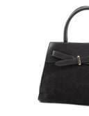 Borsa a mano scamosciata da donna