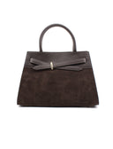 Borsa a mano scamosciata da donna