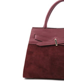 Borsa a mano scamosciata da donna