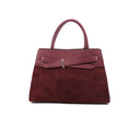 Borsa a mano scamosciata da donna