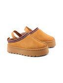 Slipper platform con elastico da donna