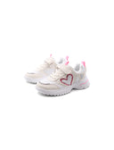 Sneaker con cuore glitter da bimba