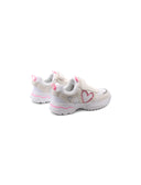 Sneaker con cuore glitter da bimba
