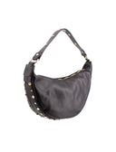 Monica borsa a spalla con borchie oro
