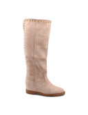 Stivale alto con borchie da donna