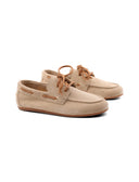 Mocassino da barca in pelle da donna