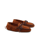 Mocassino scamosciato con frange donna