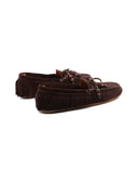 Mocassino scamosciato con frange donna