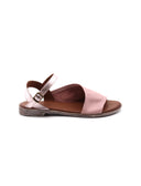 Sandalo flat in pelle morbida donna