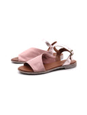 Sandalo flat in pelle morbida donna