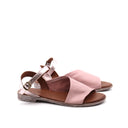 Sandalo flat in pelle morbida donna
