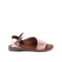 Sandalo flat in pelle morbida donna