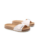 Ciabatta mare a fascia con fibbia donna