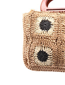 Borsa a mano all'uncinetto da donna