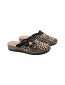 Ciabatta animalier da donna