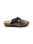Ciabatta animalier da donna
