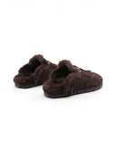 Kayla sabot scamosciato con frange