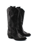 Stivale texano in vera pelle da donna
