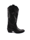 Stivale texano in vera pelle da donna