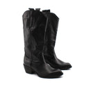 Stivale texano in vera pelle da donna