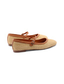 Ballerina mary jane in rafia da donna
