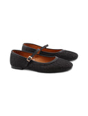 Ballerina mary jane in rafia da donna