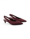Décolleté slingback con tacco kitten