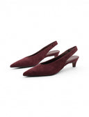 Décolleté slingback con tacco kitten