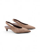 Décolleté slingback con tacco kitten
