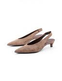 Décolleté slingback con tacco kitten