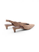 Décolleté slingback con tacco kitten