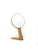 Specchio da toilette in bamboo con luci