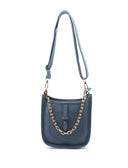 Borsa donna in vera pelle con catena