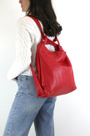 Borsa zaino donna in vera pelle donna