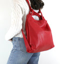 Borsa zaino donna in vera pelle donna