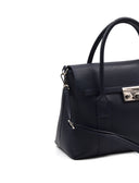 Borsa in vera pelle chiusura a scatto