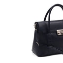 Borsa in vera pelle chiusura a scatto