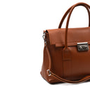 Borsa in vera pelle chiusura a scatto