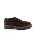 Stringata moc toes in pelle scamosciata