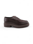Stringata moc toes in pelle da donna