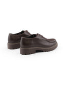 Stringata moc toes in pelle da donna