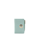 Portafoglio con zip in pelle da donna