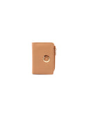 Portafoglio con zip in pelle da donna