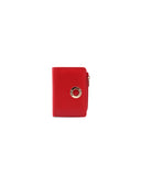 Portafoglio con zip in pelle da donna