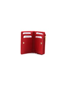 Portafoglio con zip in pelle da donna