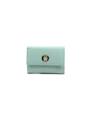 Portafoglio con zip in pelle da donna