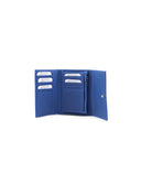 Portafoglio con zip in pelle da donna