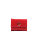 Portafoglio con zip in pelle da donna