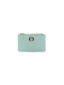 Portachiavi con zip in pelle da donna